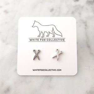 Scissor Earrings - Silver