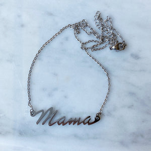 Mama Necklace - Silver