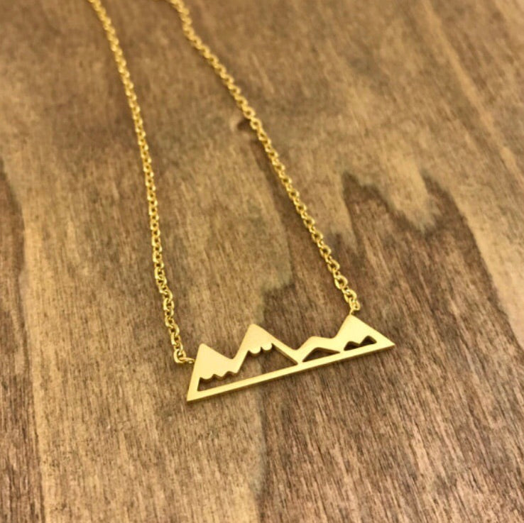 Mountain Necklace - Gold
