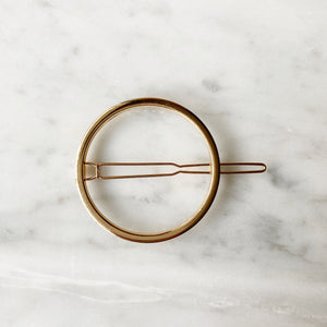 Circle Hair Clip - Gold