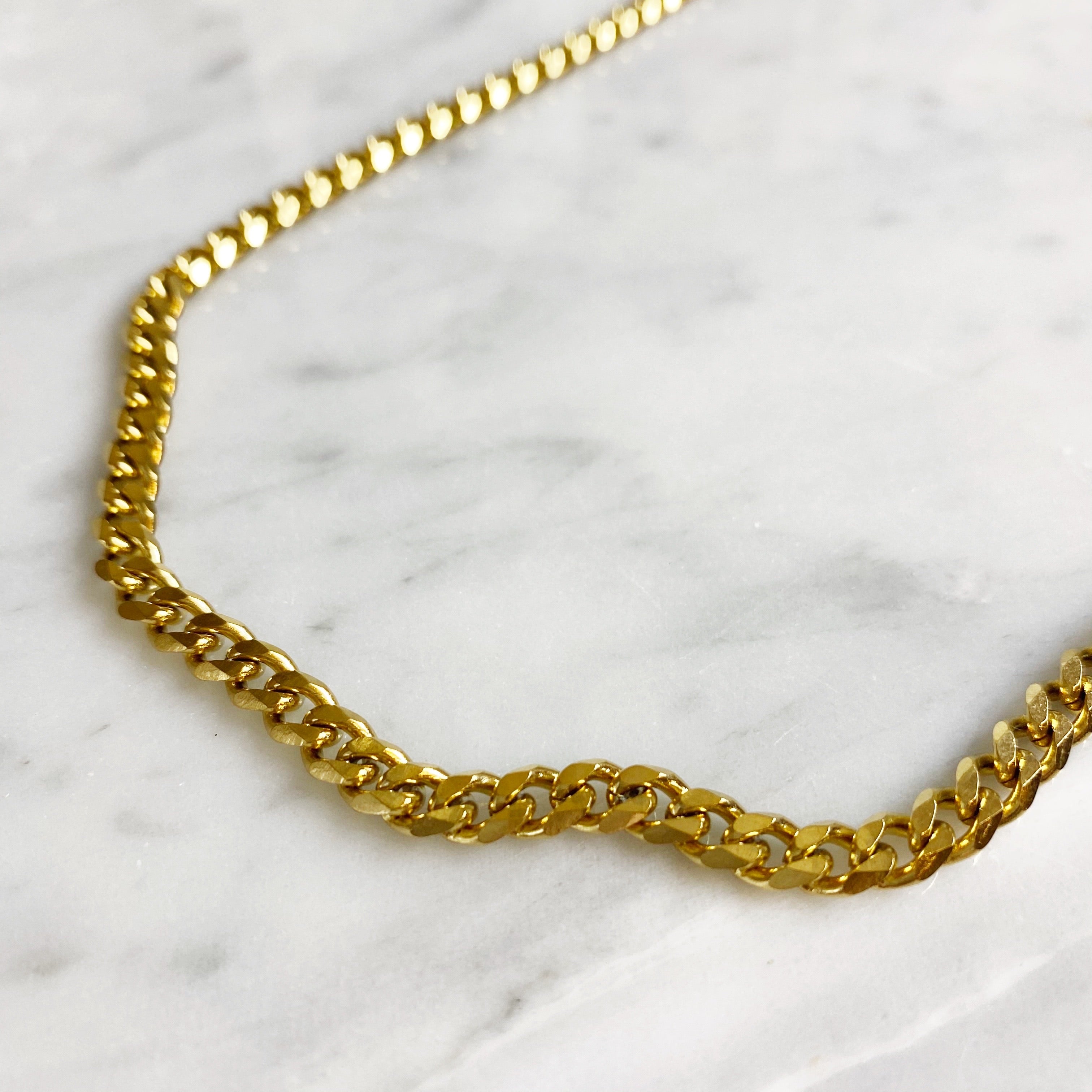 Thick Chain Necklace - Gold