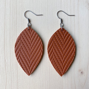 Leaf Earrings - Cinnamon