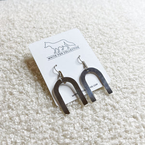 Horseshoe Earrings - Silver
