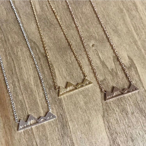 Mountain Necklace - Rose Gold