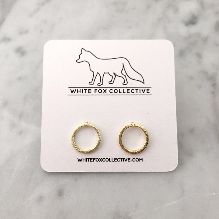 Circle Earrings - Gold