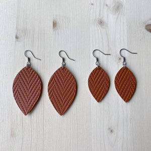Leaf Earrings - Cinnamon