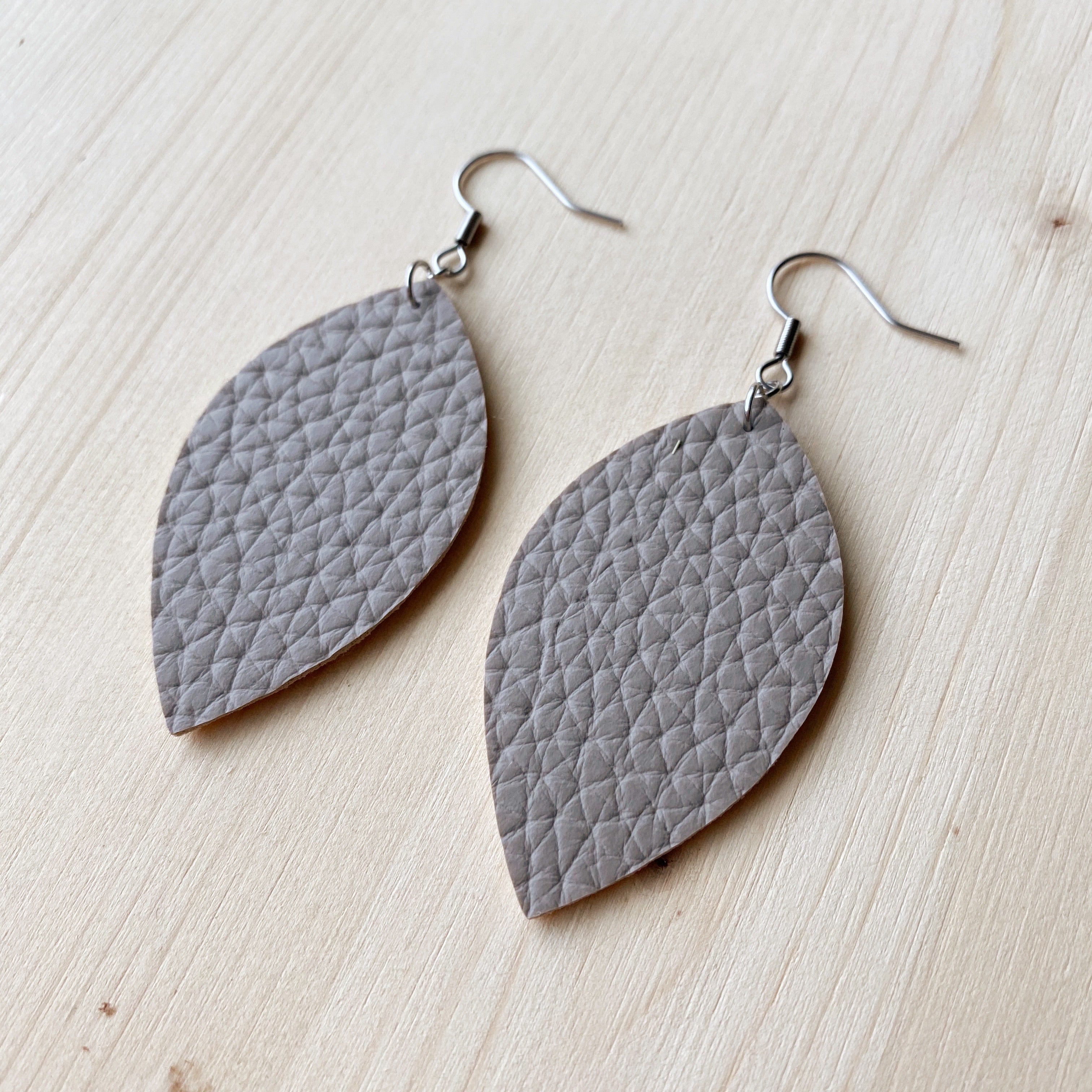 Leaf Earrings - Sand